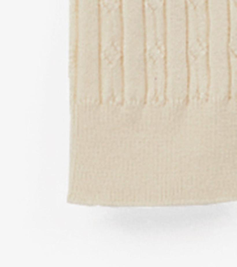Girls Girls Cream Cable Knit Tights | Hatley Bottoms