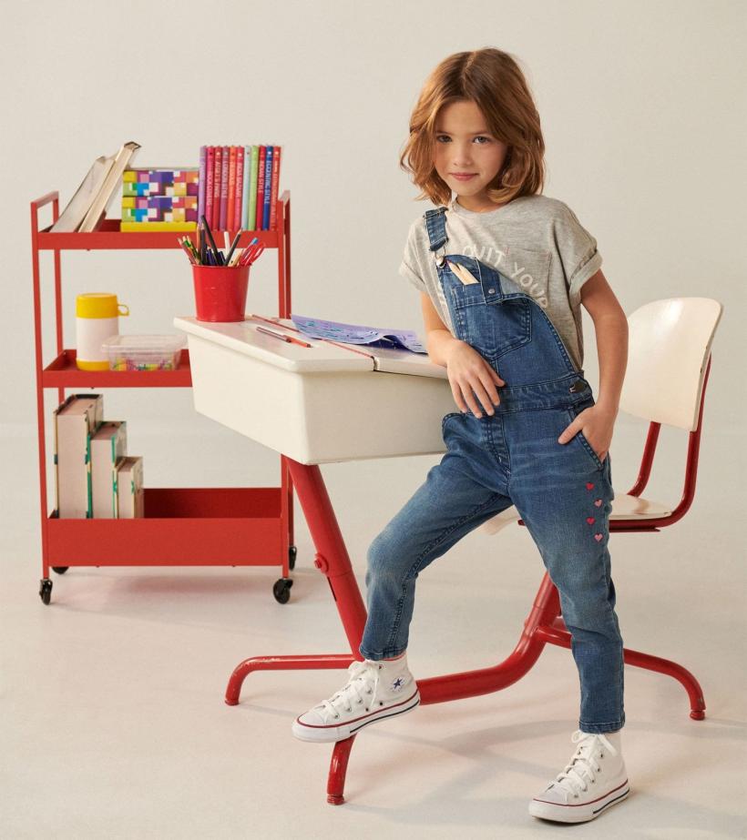 Girls Girls Denim Stretch Classic Overalls | Hatley Bottoms