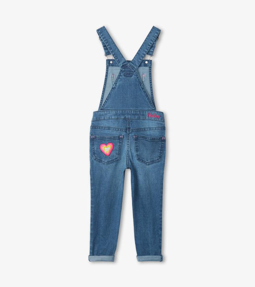 Girls Girls Denim Stretch Classic Overalls | Hatley Bottoms