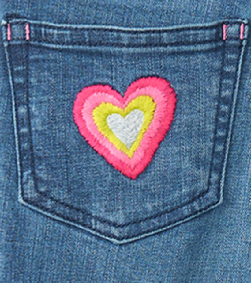 Girls Girls Denim Stretch Classic Overalls | Hatley Bottoms