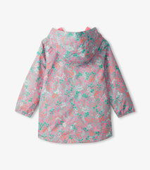 Girls Girls Ditsy Floral Zip-Up Lightweight Rain Jacket | Hatley Rainwear