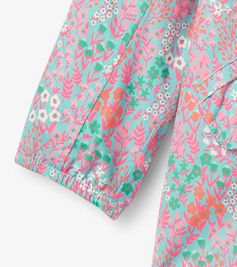 Girls Girls Ditsy Floral Zip-Up Lightweight Rain Jacket | Hatley Rainwear