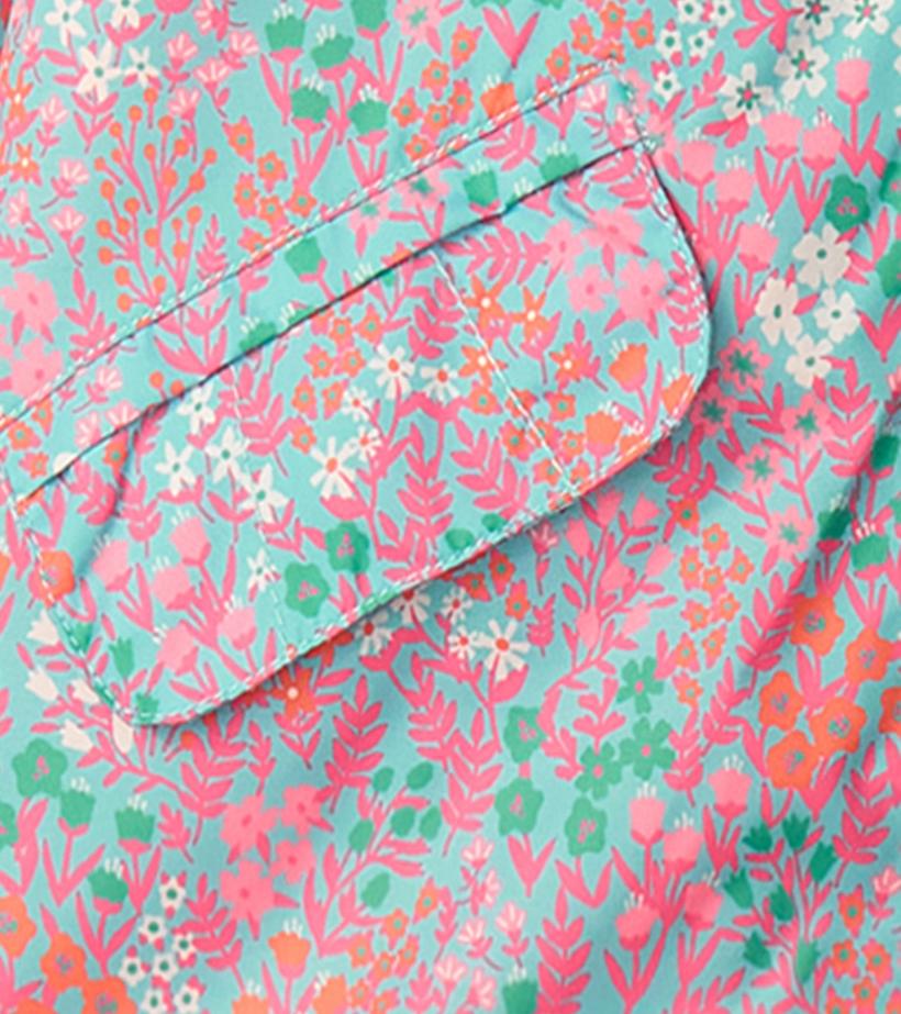 Girls Girls Ditsy Floral Zip-Up Lightweight Rain Jacket | Hatley Rainwear