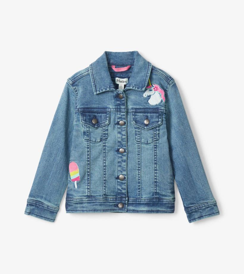 Girls Girls Everything Fun Jean Jacket | Hatley Tops