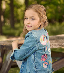 Girls Girls Everything Fun Jean Jacket | Hatley Tops
