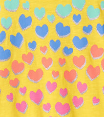 Girls Girls Falling Hearts Graphic Tee | Hatley Tops