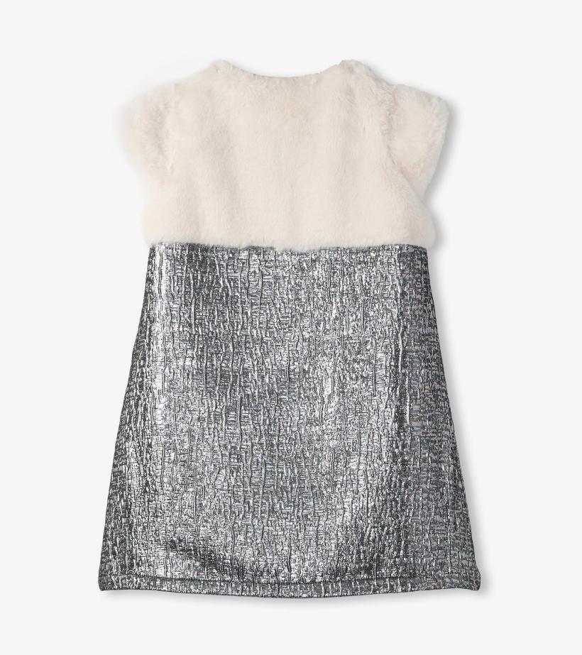 Girls Girls Faux Fur Jacquard Dress | Hatley Dresses