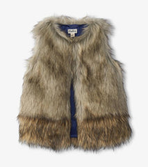 Girls Girls Faux Fur Vest | Hatley Tops