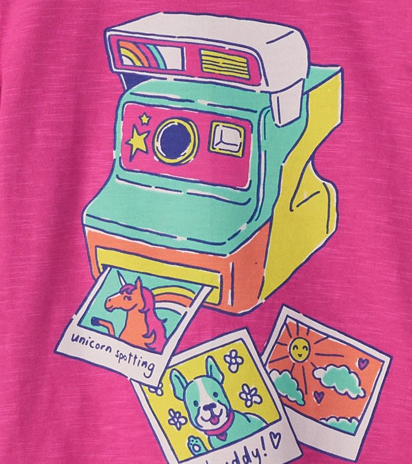 Girls Girls Flash Photo Graphic Tee | Hatley Tops