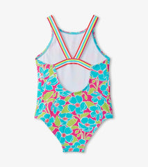 Girls Girls Floating Poppies One-Piece Swimsuit | Hatley Swimwear