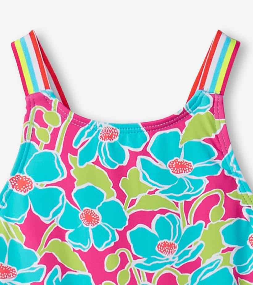 Girls Girls Floating Poppies One-Piece Swimsuit | Hatley Swimwear