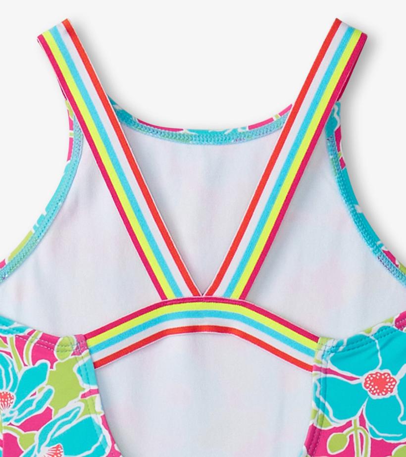 Girls Girls Floating Poppies One-Piece Swimsuit | Hatley Swimwear