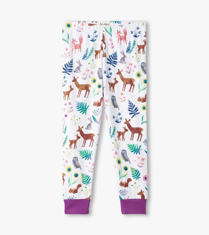 Girls Girls Forest Creatures Organic Cotton Pajama Set | Hatley Sleepwear