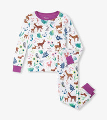 Girls Girls Forest Creatures Organic Cotton Pajama Set | Hatley Sleepwear