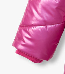 Girls Girls Fuschia Star Puffer Jacket | Hatley Outerwear