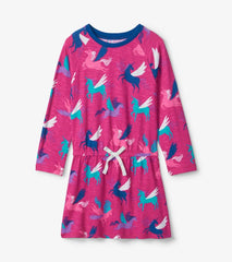 Girls Girls Galactic Unicorn Drop Waist Dress | Hatley Dresses