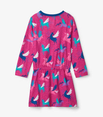 Girls Girls Galactic Unicorn Drop Waist Dress | Hatley Dresses