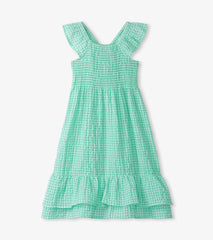 Girls Girls Gingham Seersucker Smocked Dress | Hatley Dresses