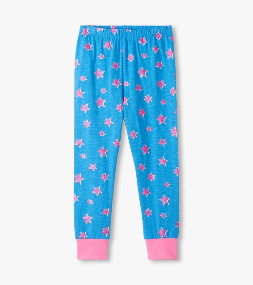 Girls Girls Glitter Stars Pajama Set | Hatley Sleepwear