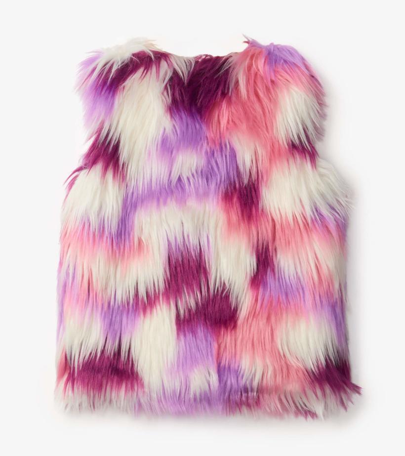 Girls Girls Groovy Faux Fur Vest | Hatley Tops