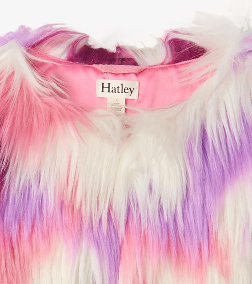 Girls Girls Groovy Faux Fur Vest | Hatley Tops