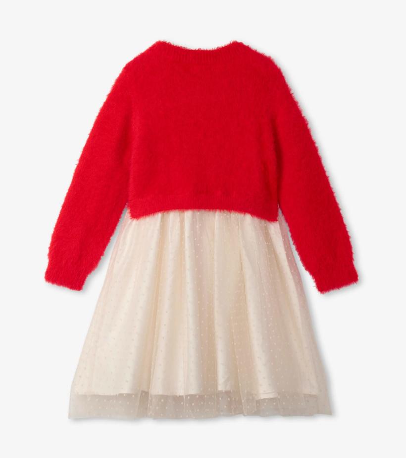 Girls Girls Holiday Deer Mix Media Dress | Hatley Dresses