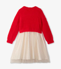 Girls Girls Holiday Deer Mix Media Dress | Hatley Dresses