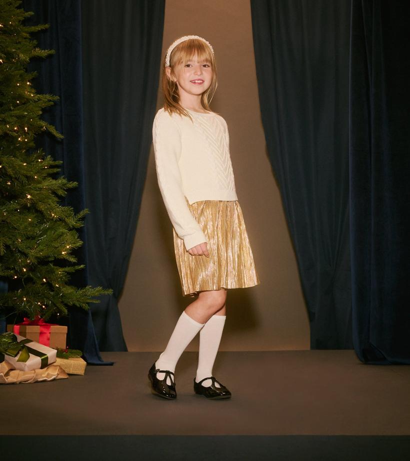 Girls Girls Holiday Mixed Media Dress | Hatley Dresses
