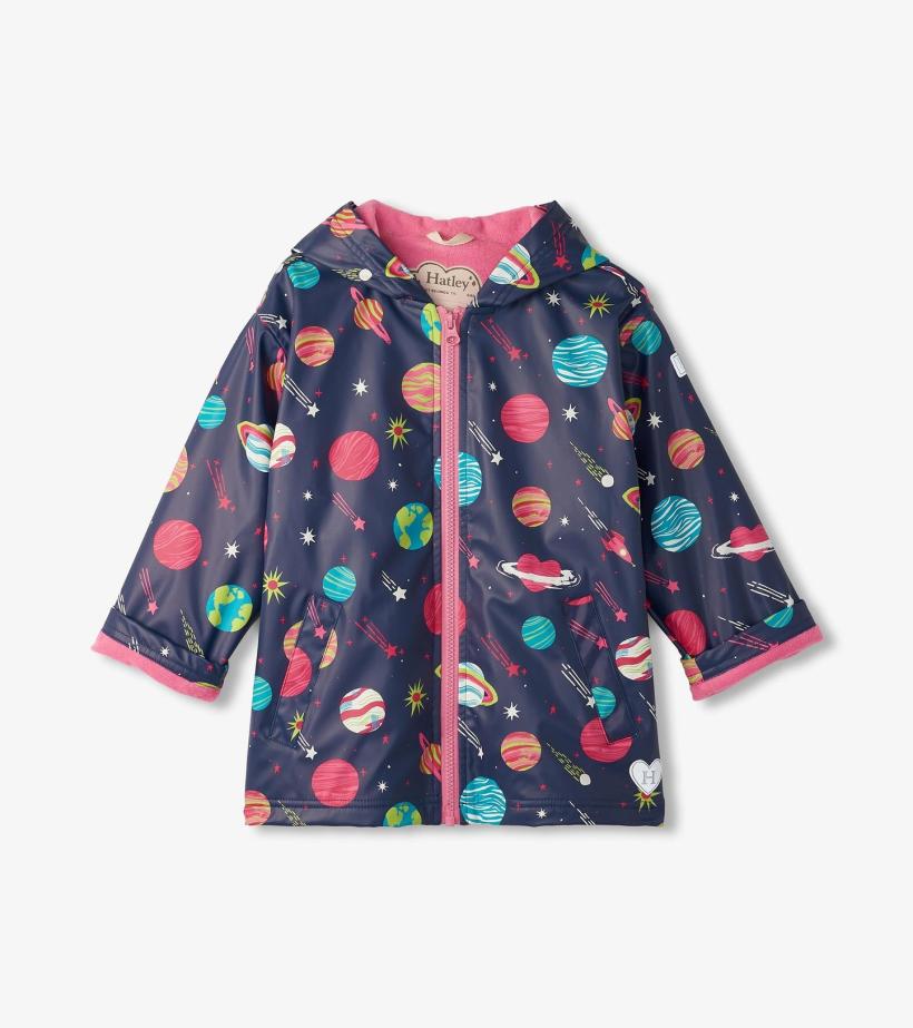 Girls Girls Interstellar Zip-Up Rain Jacket | Hatley Rainwear