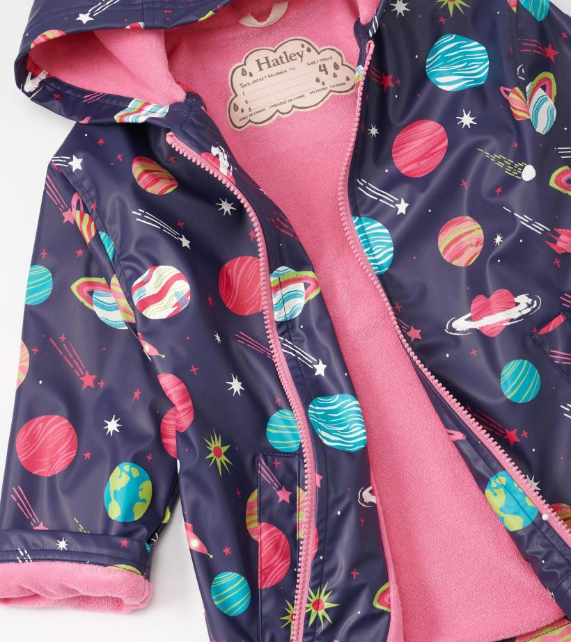 Girls Girls Interstellar Zip-Up Rain Jacket | Hatley Rainwear
