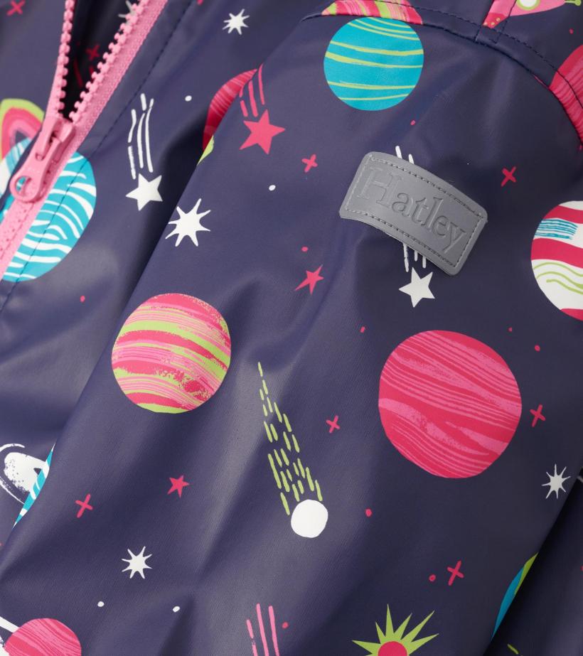 Girls Girls Interstellar Zip-Up Rain Jacket | Hatley Rainwear