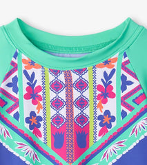 Girls Girls Kaleidoscope Long Sleeve Rashguard | Hatley Swimwear