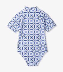 Girls Girls Kaleidoscope One-Piece Rashguard | Hatley Swimwear