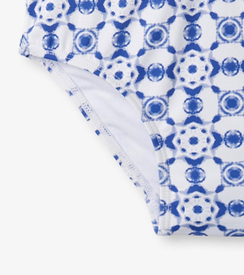 Girls Girls Kaleidoscope One-Piece Rashguard | Hatley Swimwear