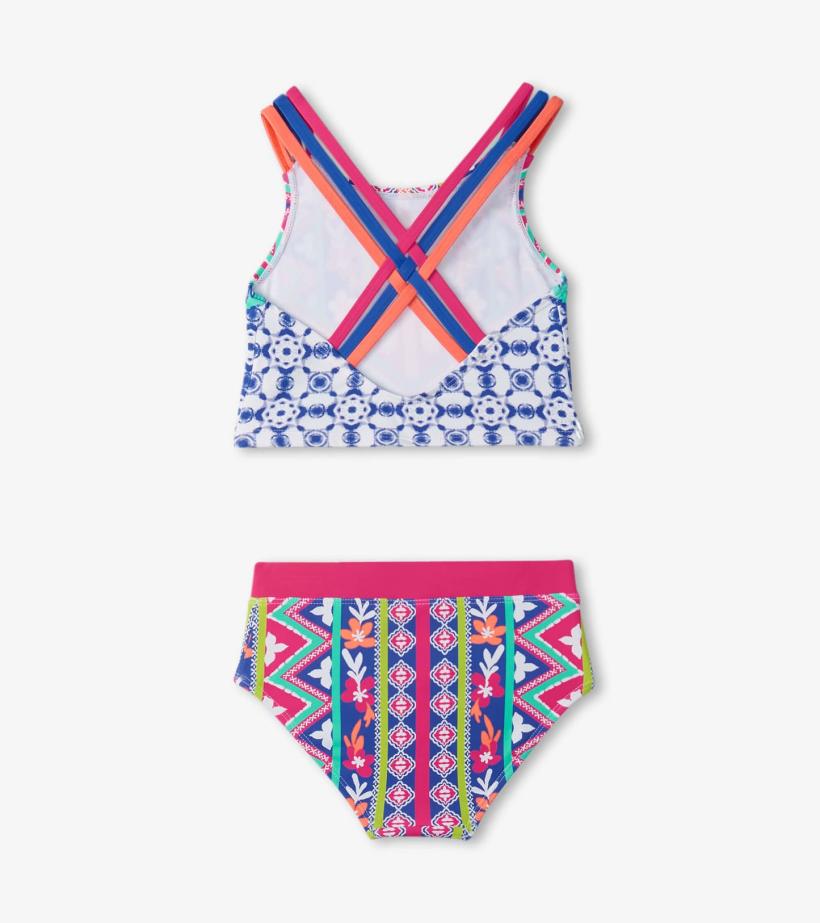 Girls Girls Kaleidoscope Two-Piece Crop Top Bikini Set | Hatley Swimwear