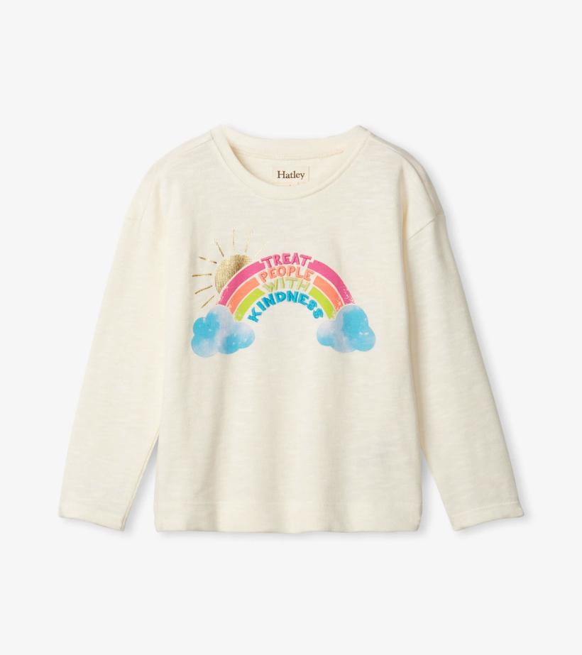 Girls Girls Kindness Long Sleeve T-Shirt | Hatley Tops