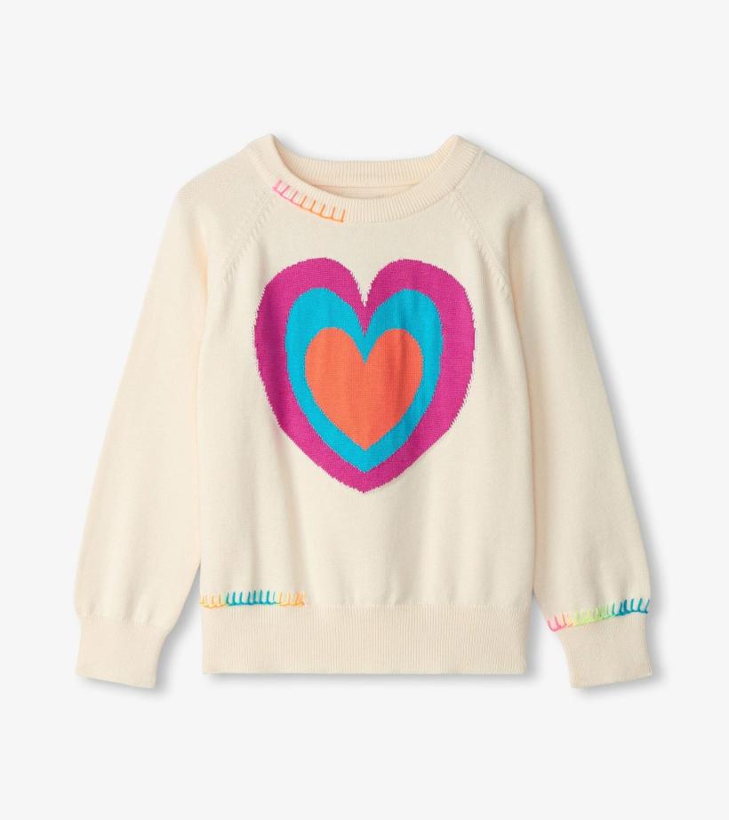 Girls Girls Layered Hearts Sweater | Hatley Sweaters