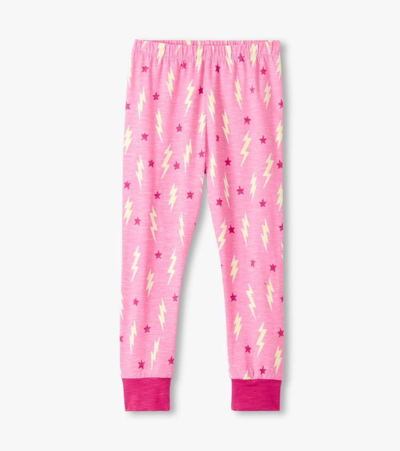 Girls Girls Lightning Bolts &amp; Stars Pajama Set | Hatley Sleepwear