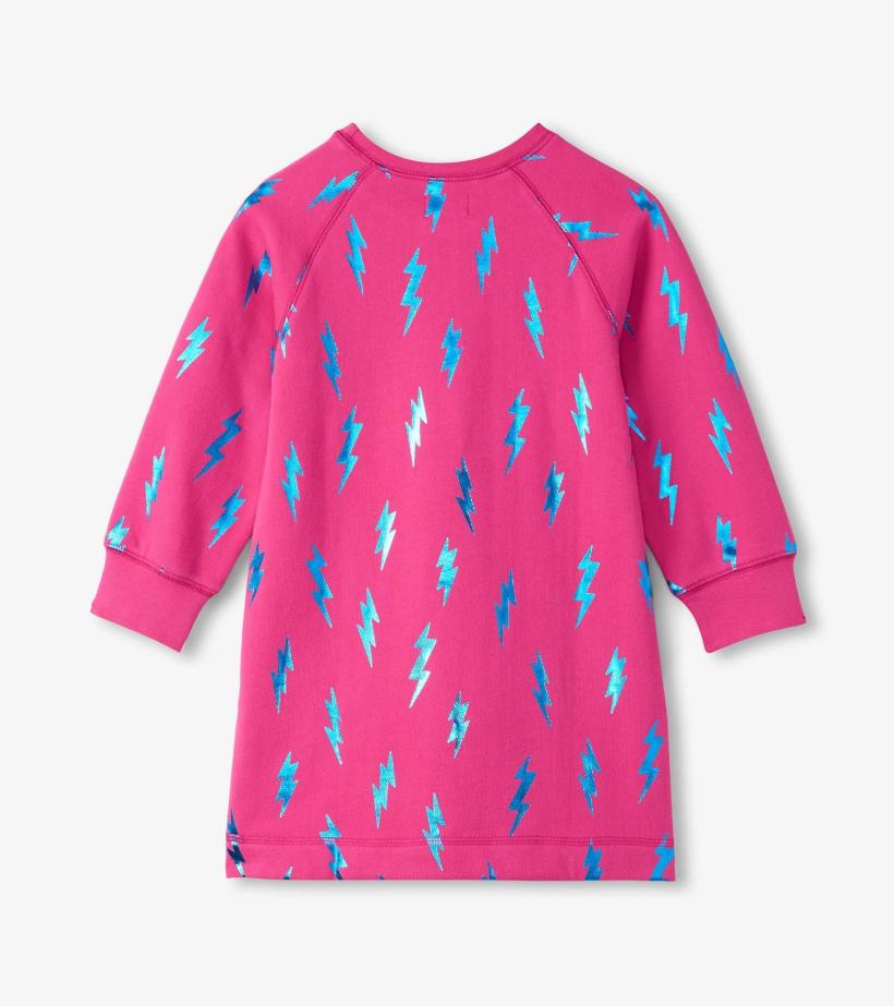 Girls Girls Lightning Bolts Sweater Dress | Hatley Dresses