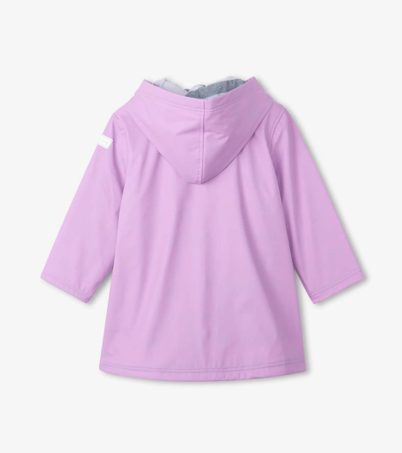 Girls Girls Lilac Button-Up Rain Jacket | Hatley Rainwear