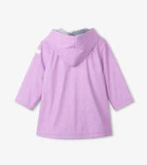 Girls Girls Lilac Button-Up Rain Jacket | Hatley Rainwear