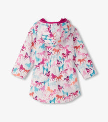 Girls Girls Magical Horses Zip-Up Lightweight Rain Jacket | Hatley Rainwear