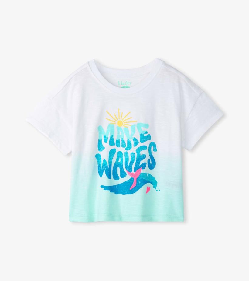 Girls Girls Making Waves Boxy T-Shirt | Hatley Tops