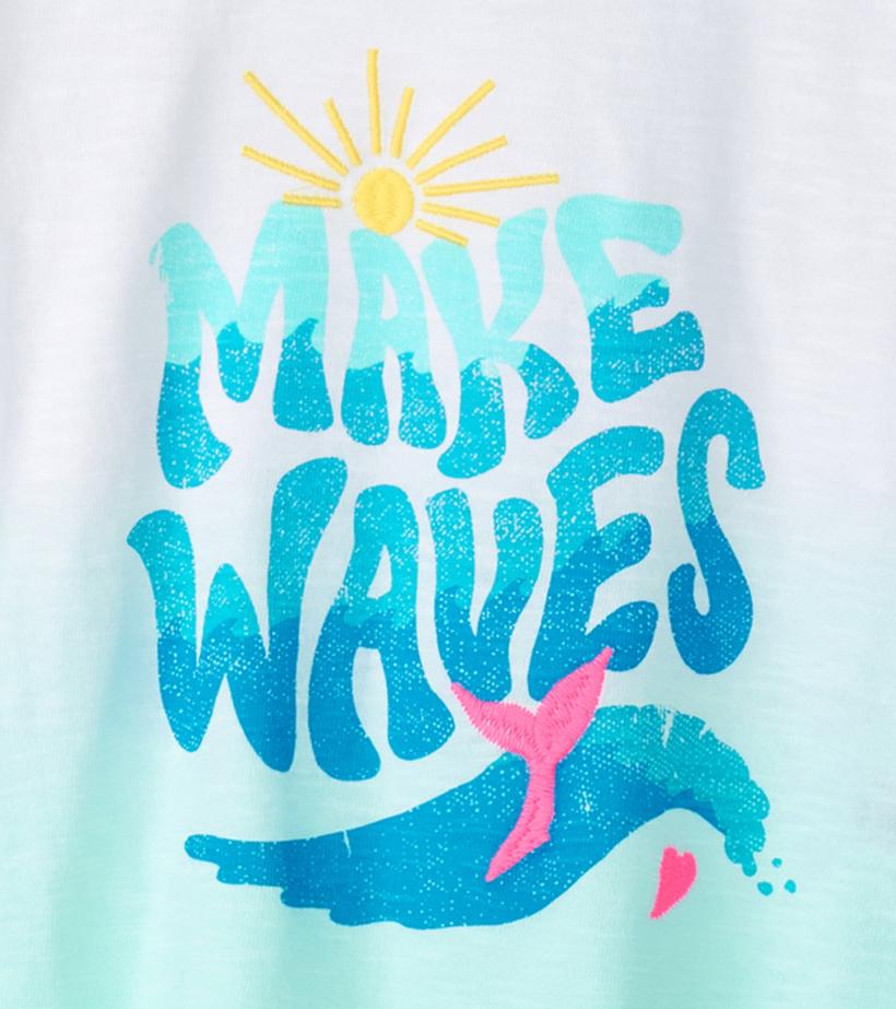 Girls Girls Making Waves Boxy T-Shirt | Hatley Tops