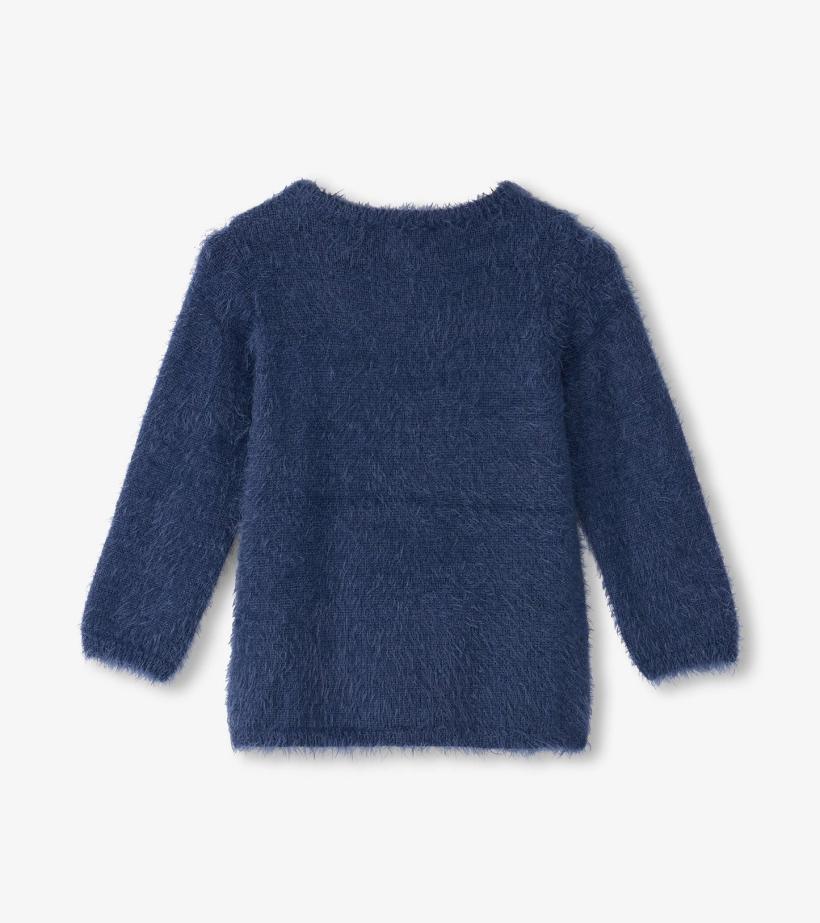 Girls Girls Metallic Lightning Furry Sweater | Hatley Sweaters