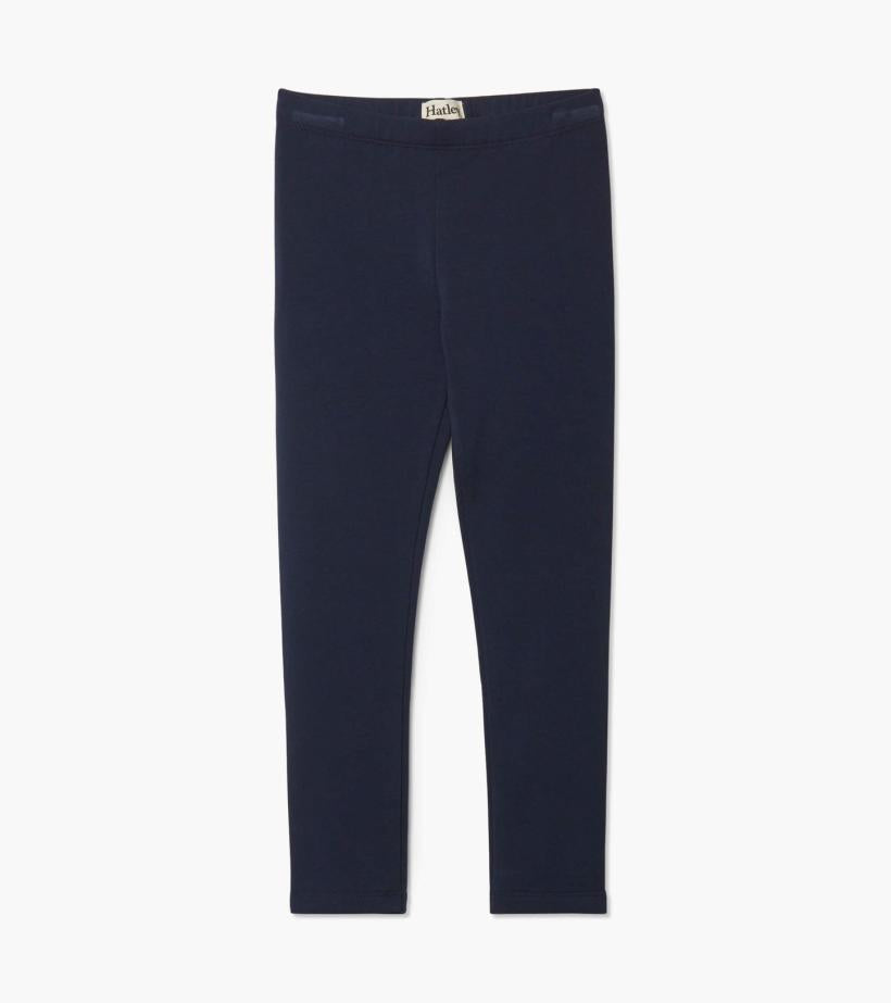Girls Girls Navy Cozy Leggings | Hatley Bottoms
