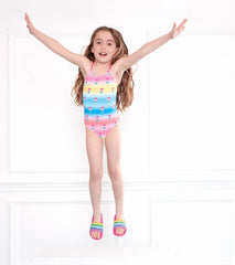 Girls Girls Over The Rainbow Slides | Hatley Swimwear