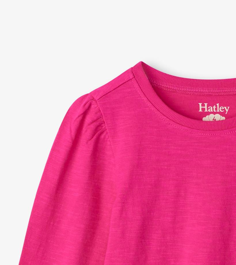 Girls Girls Pink Long Sleeve Graphic Tee | Hatley Tops