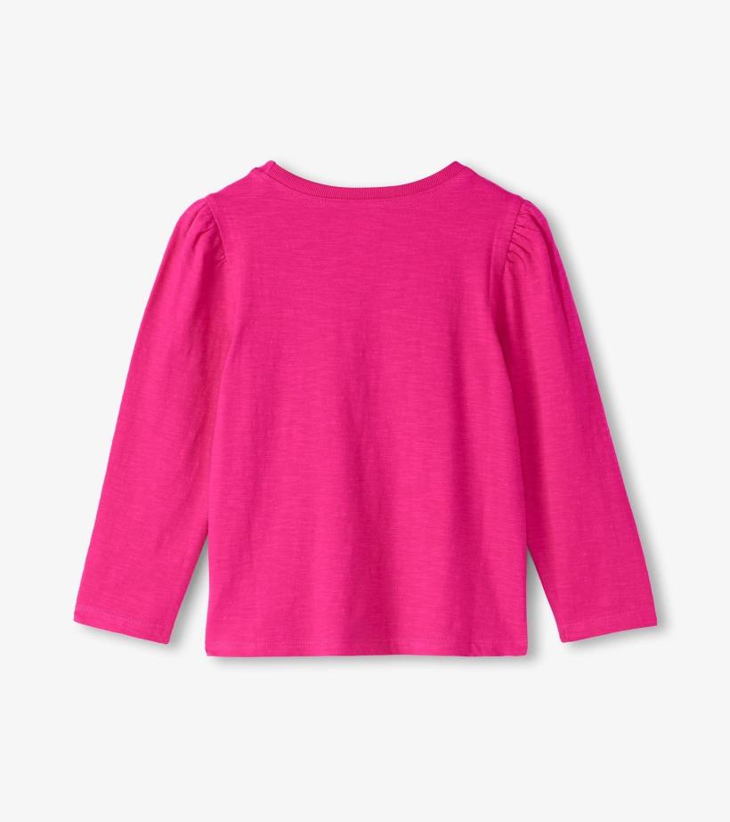 Girls Girls Pink Long Sleeve Graphic Tee | Hatley Tops