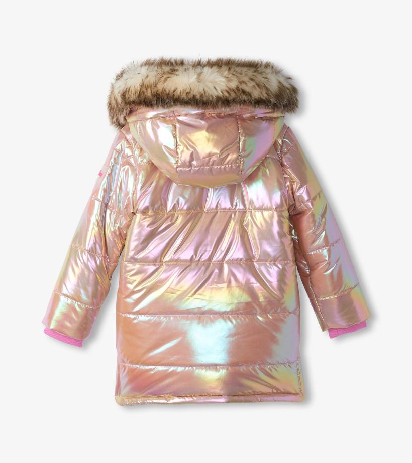 Girls Girls Pink Moon Puffer Jacket | Hatley Outerwear